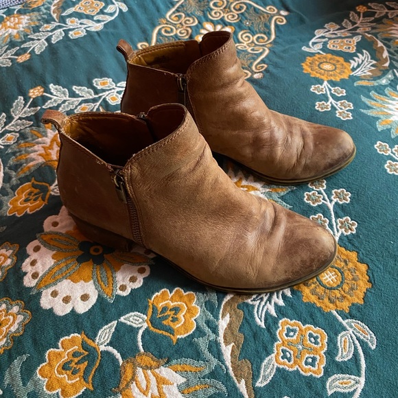 Lucky Brand Leather Ankle Booties - Picture 2 of 12